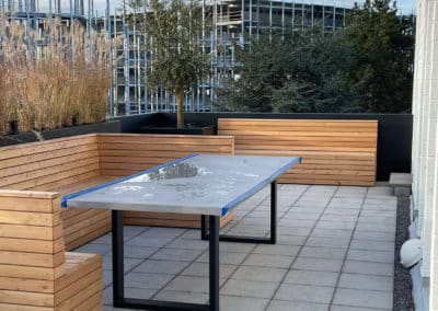 Sitzbank aus Holz